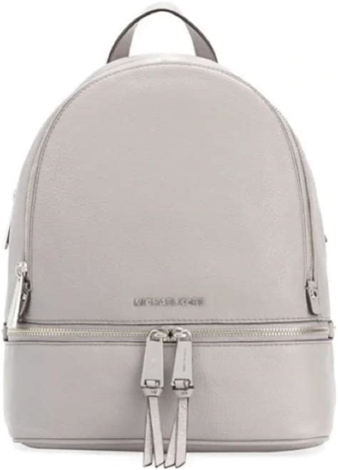 New w/o tags Michael Kors Kenly Gray Pebbled Leather Medium 